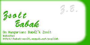 zsolt babak business card